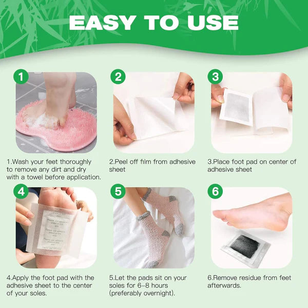 Kinoki Foot Pads – Night Time Foot Care Patches | Organic Hub