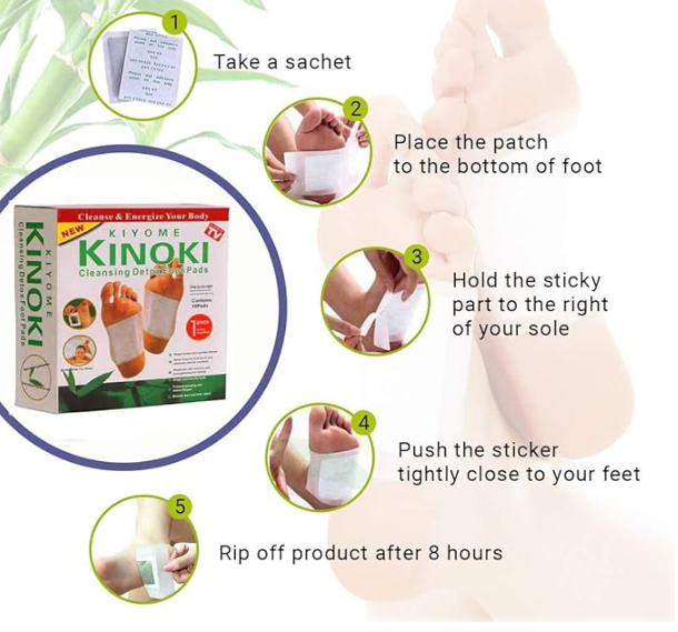 Kinoki Foot Pads – Night Time Foot Care Patches | Organic Hub